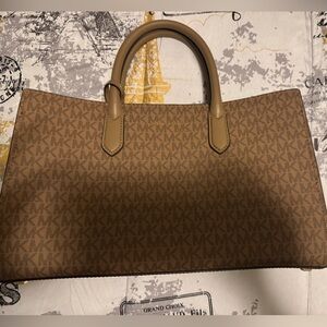 Michael Kors Tan Monogram Tote